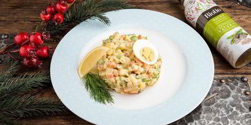 салат оливье с домашним майонезом