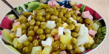 салат оливье с колбасой без моркови