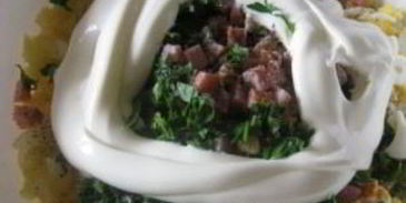 салат оливье с ветчиной