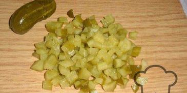 салат оливье в виде козы