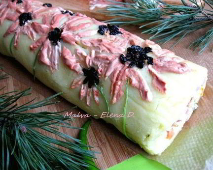 Салат-рулет оливье