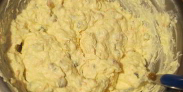 сладкий десерт оливье с маскарпоне