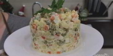 традиционный салат оливье