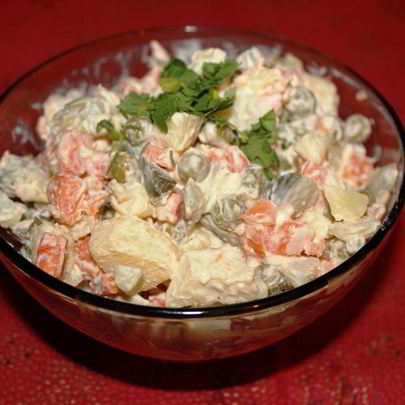 Вегетарианский оливье