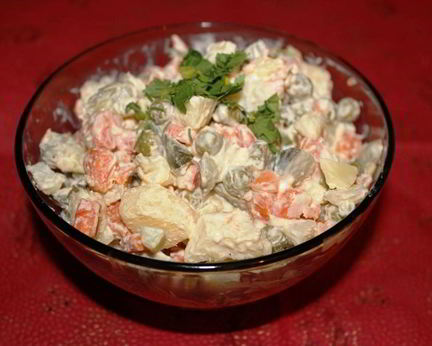 Вегетарианский оливье