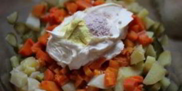 вегетарианский оливье