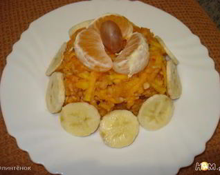 Полезный салат с тыквой