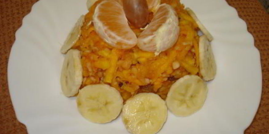 Рецепт полезного салата с тыквой