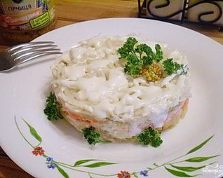 Салат адмиральский с редькой