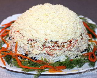 Салат из курицы с корейской морковью