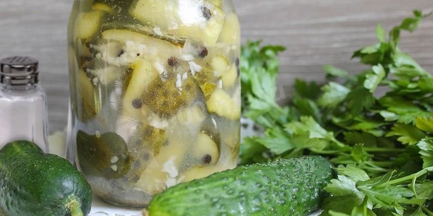 Рецепт салата из огурцов на зиму пальчики оближешь без помидор