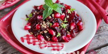 салат из свеклы с орехами