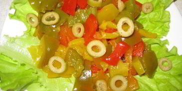 салат из запеченных перцев