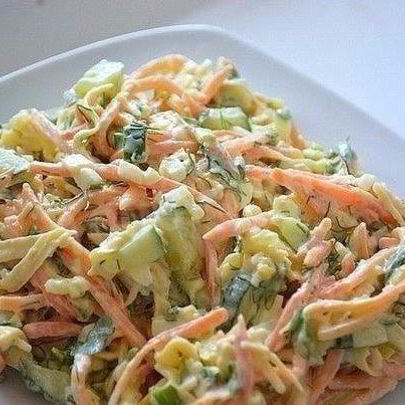 Салат Лиса с корейской морковкой