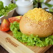 Рецепт Булочек, фаршированных салатом Мимоза