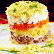 Рецепт Мимозы с консервой