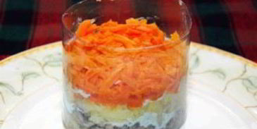 мимоза с консервой