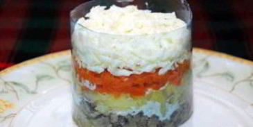 мимоза с консервой