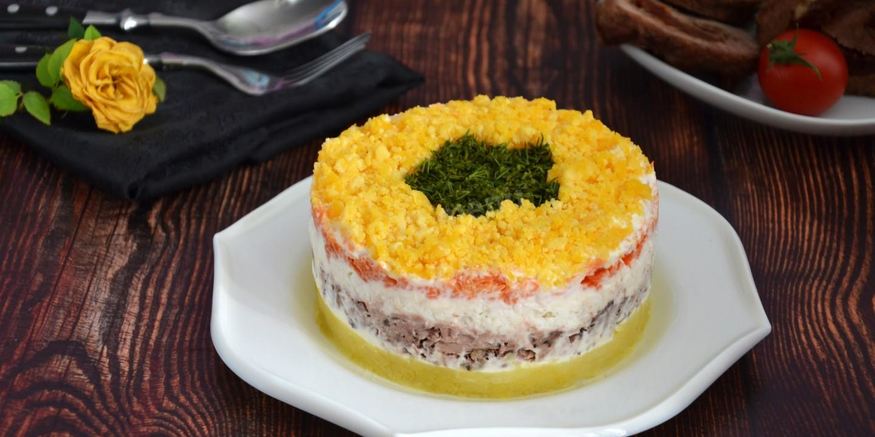 Рецепт мимозы с тунцом