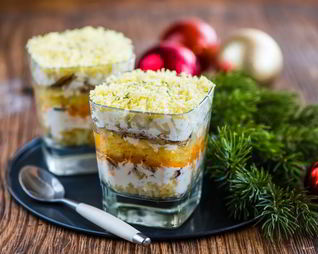 Мимоза в бокале