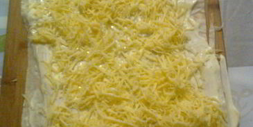 мимоза в рулете из лаваша