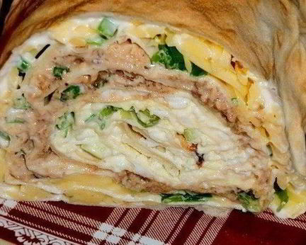 Рулет Мимоза