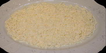 рыбный салат мимоза