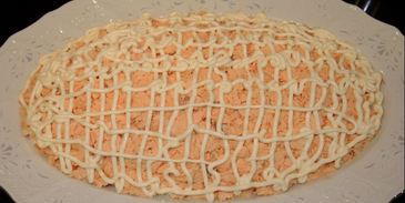 рыбный салат мимоза