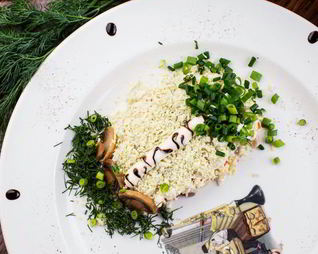 Салат Мимоза Береза