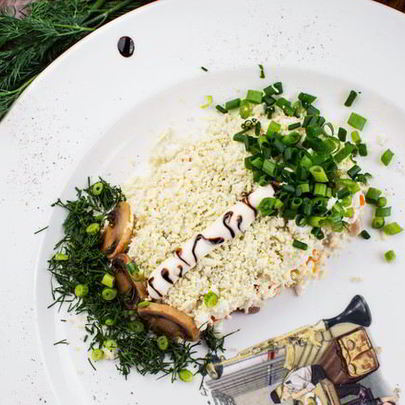 Салат Мимоза Береза