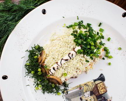 Салат Мимоза Береза