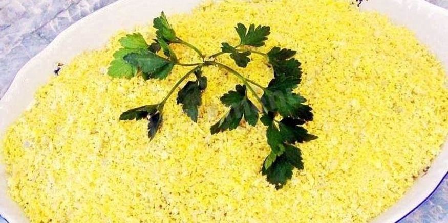 Рецепт салата мимоза классический с консервой