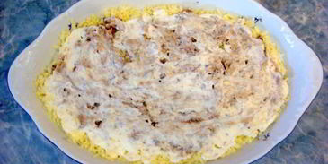 салат мимоза классический с консервой