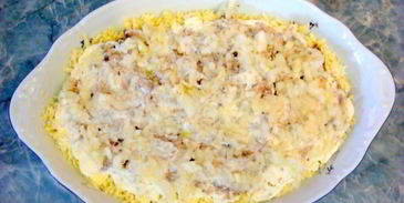 салат мимоза классический с консервой