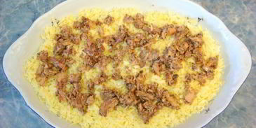 салат мимоза классический с консервой