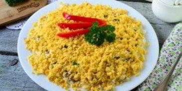 салат мимоза классический слоеный