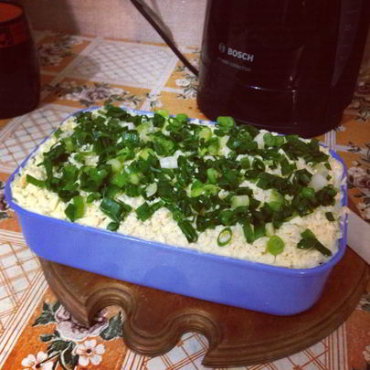 Салат Мимоза легкий