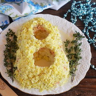 Салат Мимоза на 8 Марта