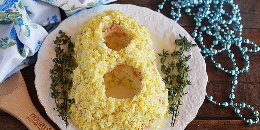 Рецепт салата мимоза на 8 марта