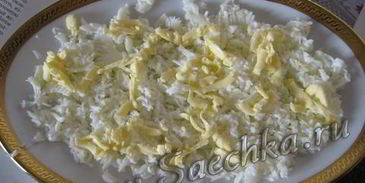 салат мимоза с горбушей