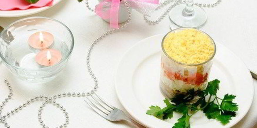 Рецепт салата мимоза с крабами