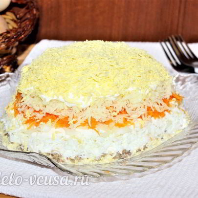 Салат Мимоза с сардиной