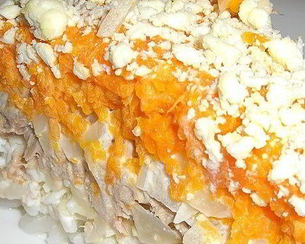 Салат Мимоза с сыром и яблоками