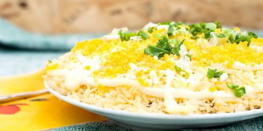 Рецепт салата мимоза с тунцом