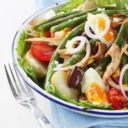 Рецепт Салата нисуаз с семгой