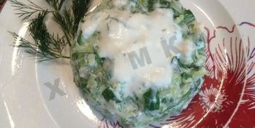 салат огуречный с мацони