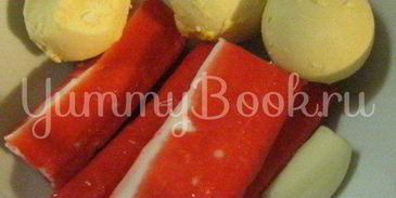 форель под крабовой шубкой