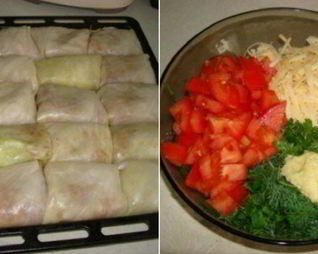 Голубцы под шубой