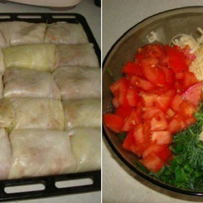 Голубцы под шубой