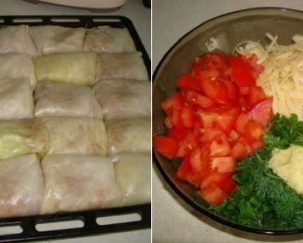 Голубцы под шубой